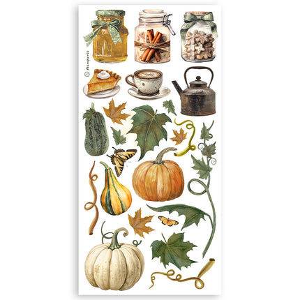 Paper cut-outs Double Face - 4 sheets cm. 15x30,5 - Golden Harmony
