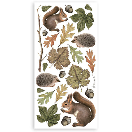 Paper cut-outs Double Face - 4 sheets cm. 15x30,5 - Forest