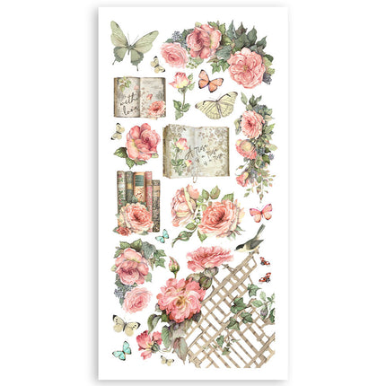 Paper cut-outs 2 Double Face -  4 sheets cm. 15x30,5 - House of Roses