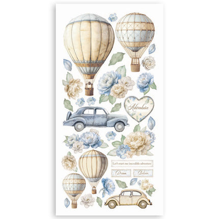 Paper cut-outs 2 Double Face -  4 sheets cm. 15x30,5 - Timeless