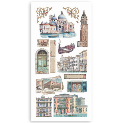 Paper cut-outs 2 Double Face -  4 sheets cm. 15x30,5 - Venice City of Art