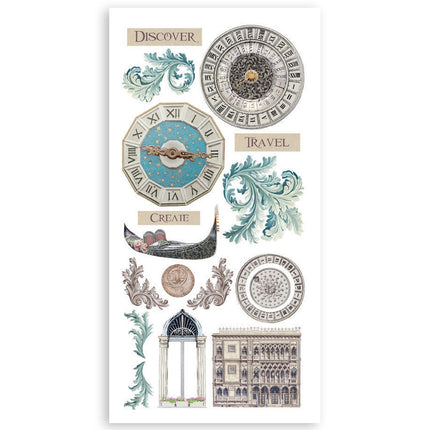 Paper cut-outs 2 Double Face -  4 sheets cm. 15x30,5 - Venice City of Art