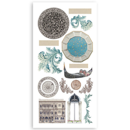 Paper cut-outs 2 Double Face -  4 sheets cm. 15x30,5 - Venice City of Art