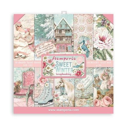 Papierblok 30,5x30,5 cm - 10 vellen - Sweet winter