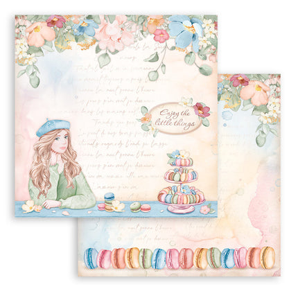 Papierblok 30,5x30,5 cm - 10 vellen - Create Happiness Oh lá lá