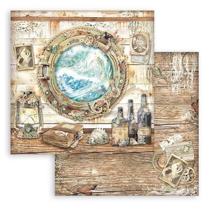 Papierblok 30,5x30,5 cm - 10 vellen - Songs of the Sea