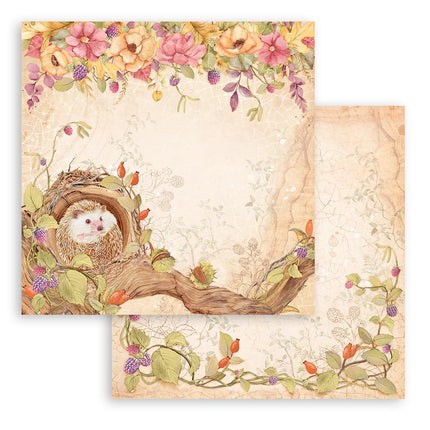 Papierblok 30,5x30,5 cm - 10 vellen - Woodland