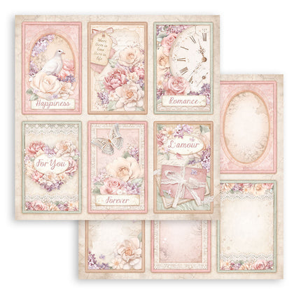 Papierblok 30,5x30,5 cm - 10 vellen - Romance Forever