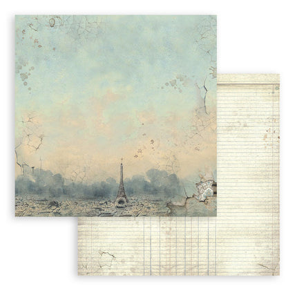 Papierblok 30,5x30,5 cm - 10 vellen Maxi Background selection -  Voyages Fantastiques