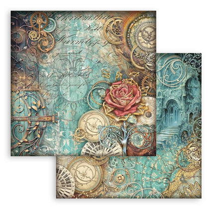 Papierblok 30,5x30,5 cm - 10 vellen - Sir Vagabond in Fantasy World