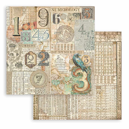 Papierblok 30,5x30,5 cm - 10 vellen - Fortune