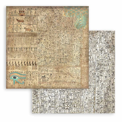 Papierblok 30,5x30,5 cm - 10 vellen Maxi Background selection -Fortune/ Land of Pharaohs