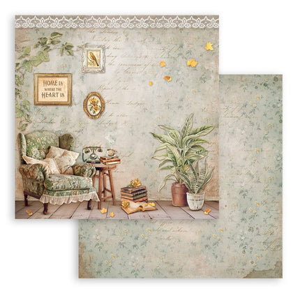 Papierblok 30,5x30,5 cm - 10 vellen - Golden Harmony