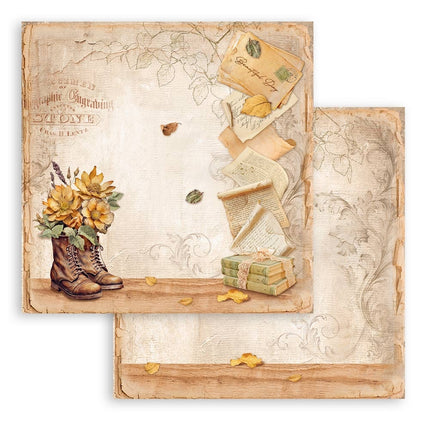 Papierblok 30,5x30,5 cm - 10 vellen - Golden Harmony
