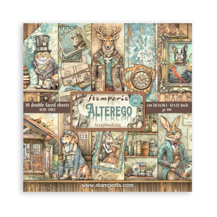 Papierblok 30,5x30,5 cm - 10 vellen - Alterego