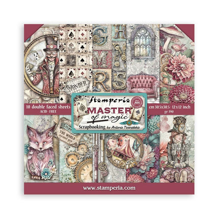 Papierblok 30,5x30,5 cm - 10 vellen - Master of Magic