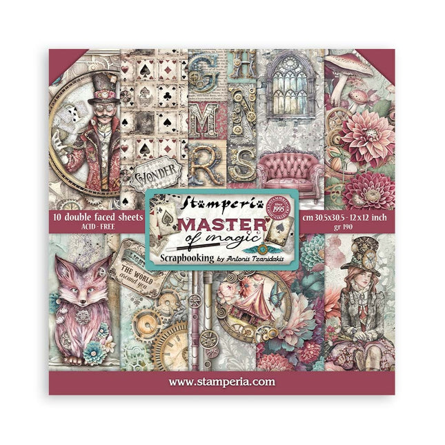 Papierblok 30,5x30,5 cm - 10 vellen - Master of Magic