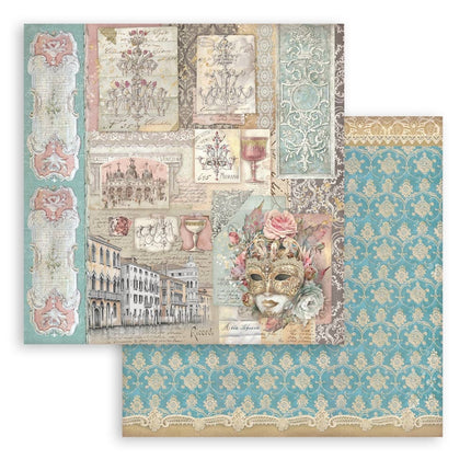 Papierblok 30,5x30,5 cm - 10 vellen - Venice City of Art