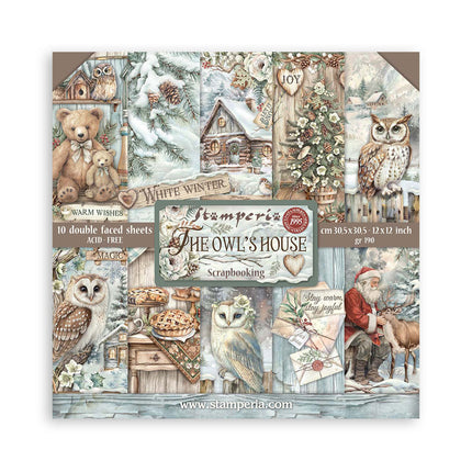 Papierblok 30,5x30,5 cm - 10 vellen - The Owl's House