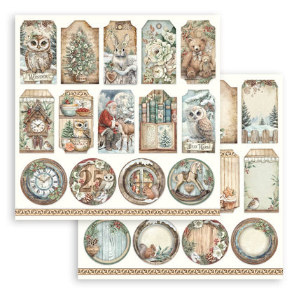 Papierblok 30,5x30,5 cm - 10 vellen - The Owl's House