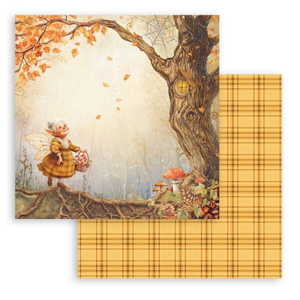Papierblok 30,5x30,5 cm - 10 vellen - Whispering woods