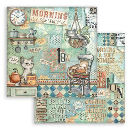 Papierblok 30,5x30,5 cm - 10 vellen - Furry Friends