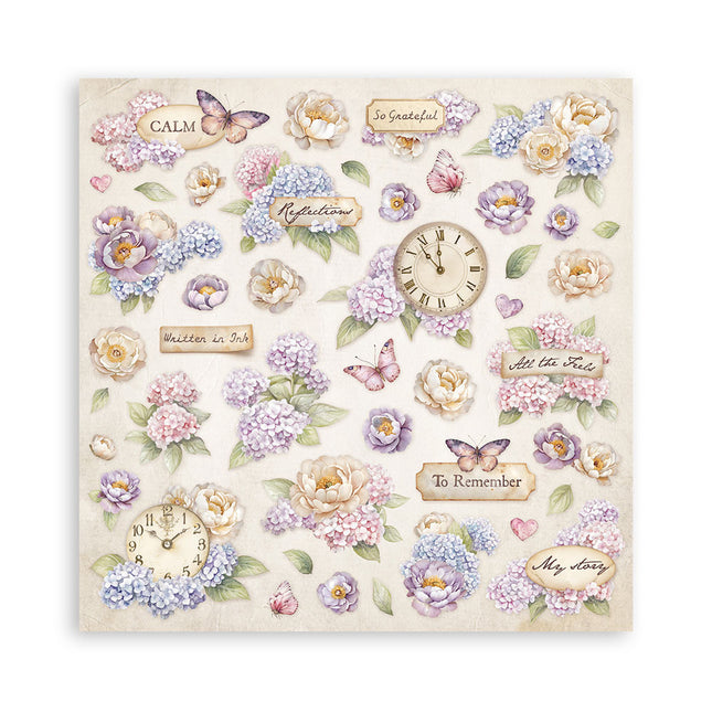 Papierblok 30,5x30,5 cm - 10 vellen - Quiet Days