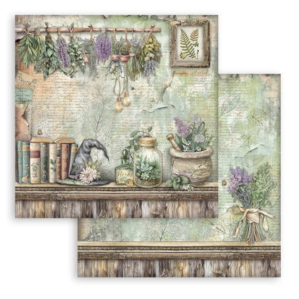 Papierblok 30,5x30,5 cm - 10 vellen - Herbarium Silvae