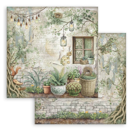Papierblok 30,5x30,5 cm - 10 vellen - Herbarium Silvae