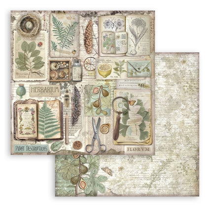 Papierblok 30,5x30,5 cm - 10 vellen - Herbarium Silvae