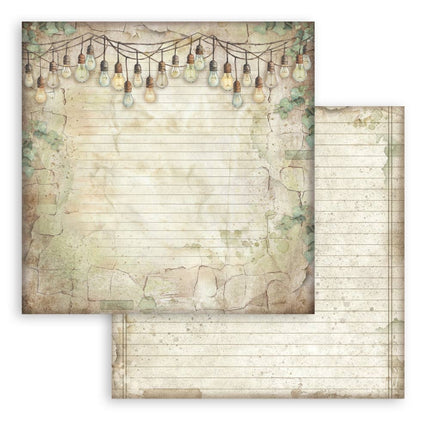 Papierblok 30,5x30,5 cm - 10 vellen Background selection - Herbarium Silvae