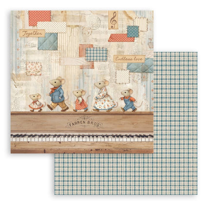 Scrapbooking Pad 10 sheets cm 30,5x30,5 (12"x12") - Family
