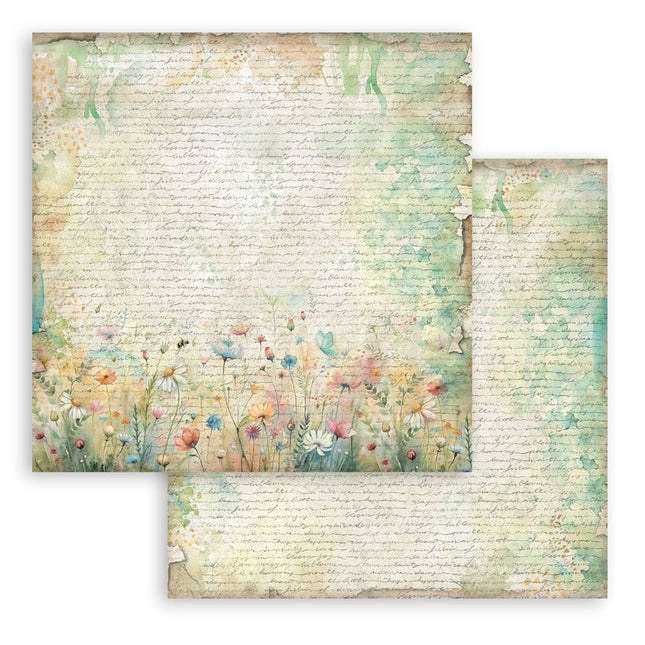 Scrapbooking Pad 10 sheets cm 30,5x30,5 (12"x12") Background selection - Daisy Art