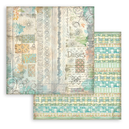 Scrapbooking Pad 10 sheets cm 30,5x30,5 (12"x12") Background selection - Daisy Art