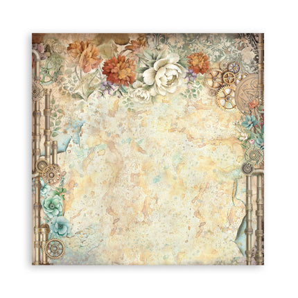 Scrapbooking Printed Pad for Art and Craft 10 sheets cm 30,5x30,5 (12"x12") Backgrounds - Gardens of Time