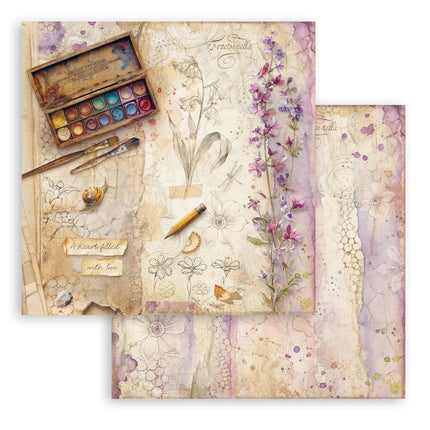 Scrapbooking Printed Pad for Art and Craft 10 sheets cm 30,5x30,5 (12"x12") - All Around
