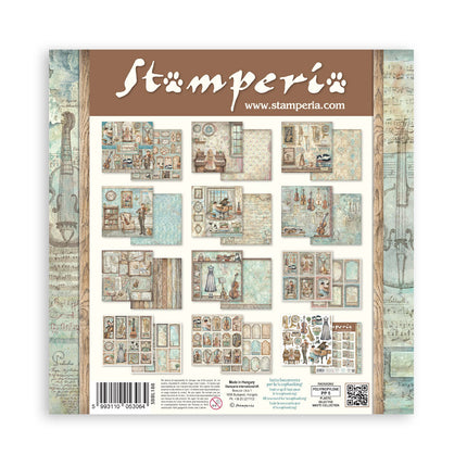 Scrapbooking Printed Pad for Art and Craft 10 sheets cm 30,5x30,5 (12"x12") - Symphony