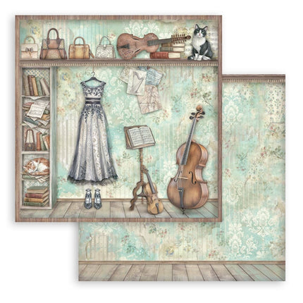 Scrapbooking Printed Pad for Art and Craft 10 sheets cm 30,5x30,5 (12"x12") - Symphony
