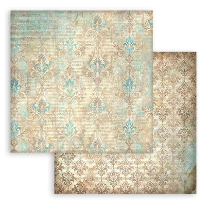 Scrapbooking Printed Pad for Art and Craft 10 sheets cm 30,5x30,5 (12"x12") Backgrounds - Symphony