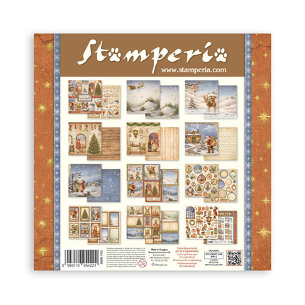 Scrapbooking Printed Pad for Art and Craft 10 sheets cm 30,5x30,5 (12"x12") - Silent Night