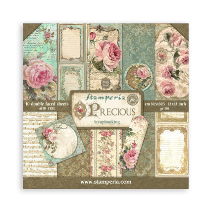 Papierblok 30,5x30,5 cm - 10 vellen - Precious