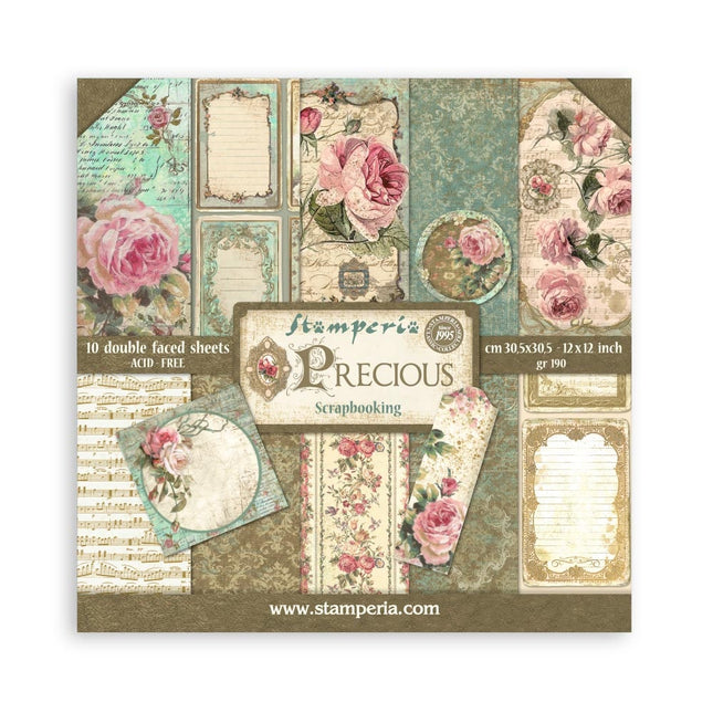 Papierblok 30,5x30,5 cm - 10 vellen - Precious