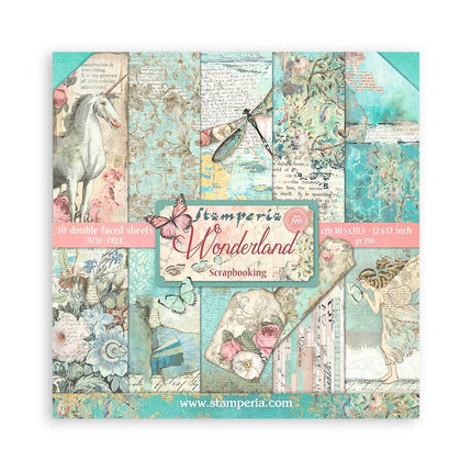 Papierblok 30,5x30,5 cm - 10 vellen - Wonderland