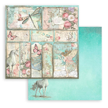 Papierblok 30,5x30,5 cm - 10 vellen - Wonderland