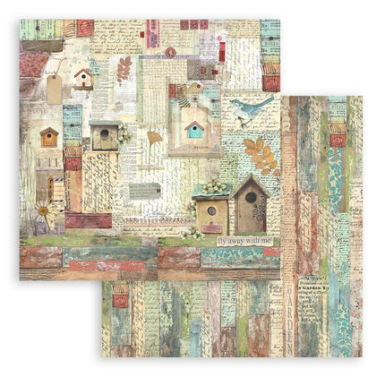 Papierblok 30,5x30,5 cm - 10 vellen - Garden