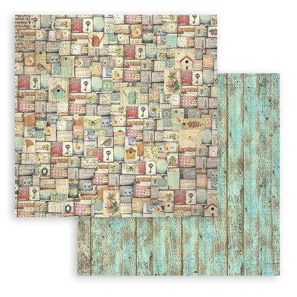 Papierblok 30,5x30,5 cm - 10 vellen - Garden