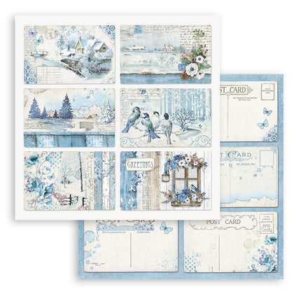 Papierblok 30,5x30,5 cm - 10 vellen - Blue Land