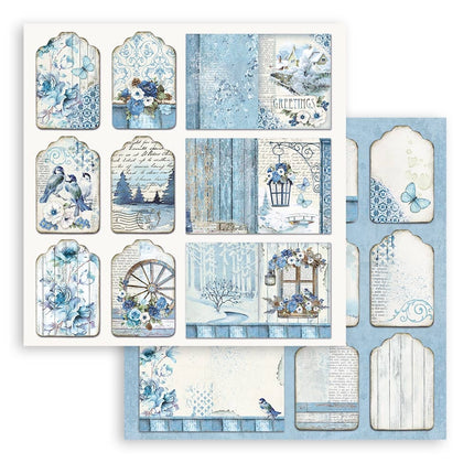 Papierblok 30,5x30,5 cm - 10 vellen - Blue Land
