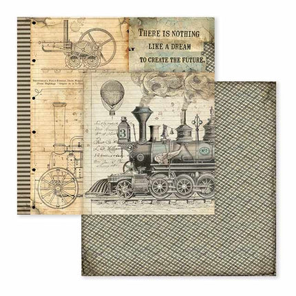 Paperpad Voyages Fantastiques Dubbelzijdig - 30,5x30,5 cm - 10 vellen