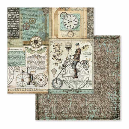 Paperpad Voyages Fantastiques Dubbelzijdig - 30,5x30,5 cm - 10 vellen
